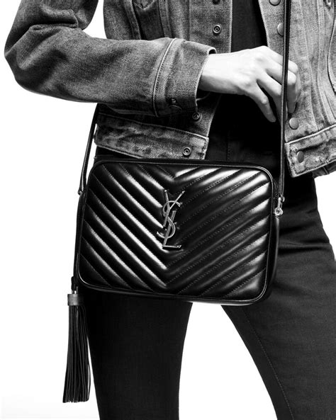 lou medium ysl quilted camera crossbody bag with pocket|saint laurent lou medium camera.